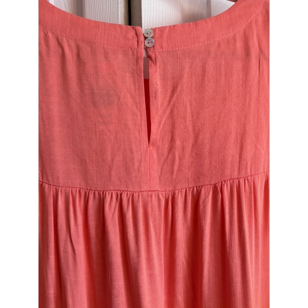 NWT Indigo Soul Peach Tiered Tunic Top Large Boho Lagenlook Longline MSRP $35 - Picture 6 of 6